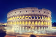 The Colosseum at night, Rome, Italy
